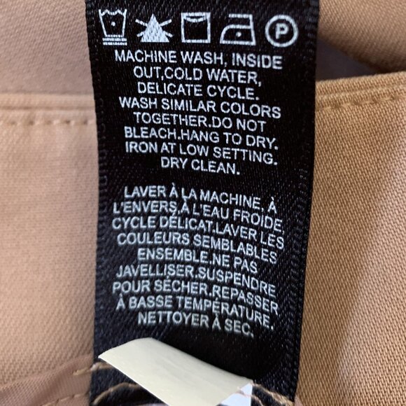 RW&CO Camel Tapered Leg Pants with Front Tie Detail - Size 8 - Picture 6 of 7